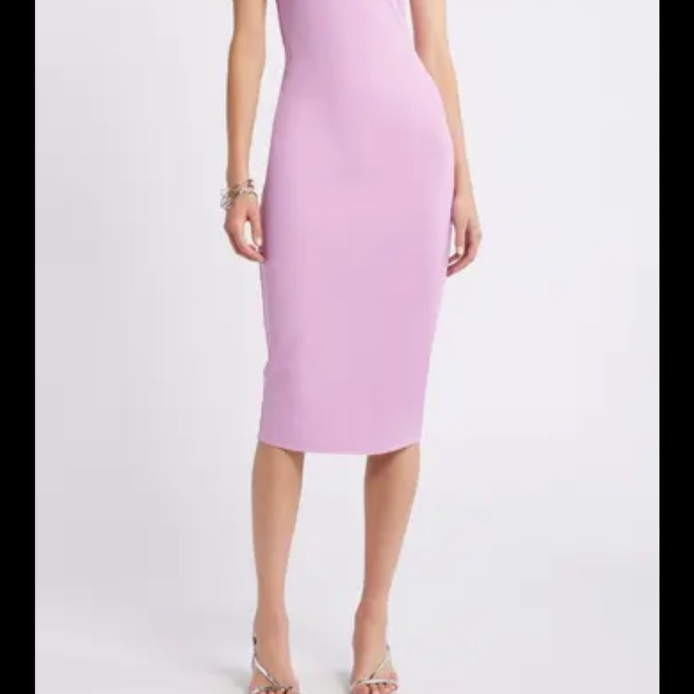 Open Edit Smooth Sleeveless Bodycon Midi Dress Size Medium NWOT